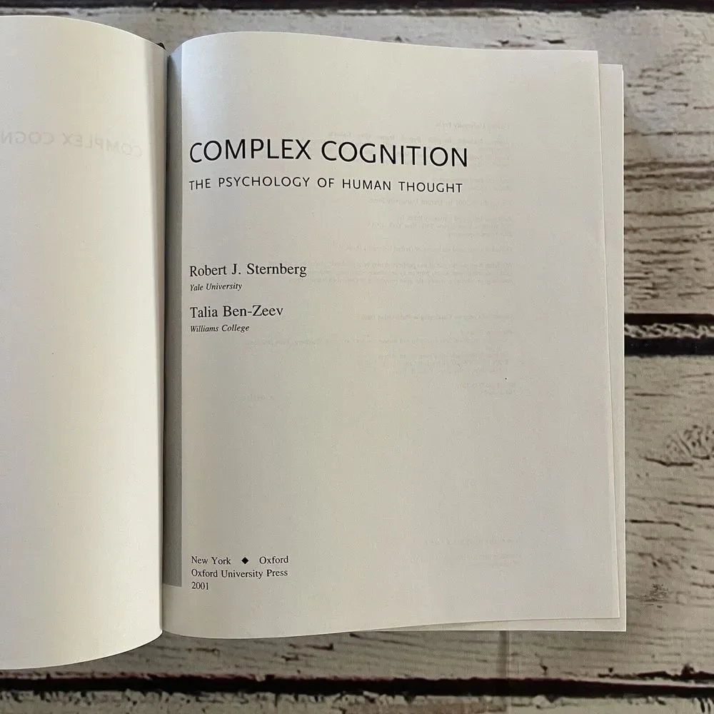 Complex Cognition:‎ The Psychology of Human Thought by PhD Sternberg, Robert J